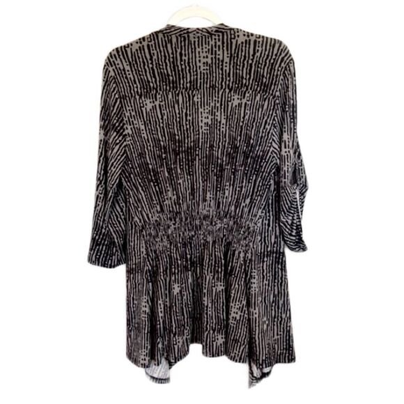 Robert Louis Black & Gray Open Cardigan 1X.  B38 - Picture 2 of 4